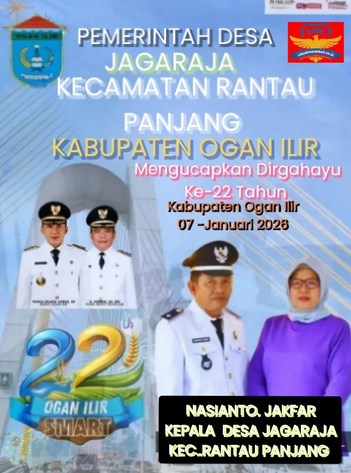 Kepala Desa Jagaraja Mengucapkan Dirgahayu Ke-22 Tahun Kabupaten Ogan Ilir