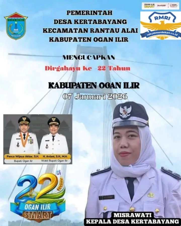 Selamat Hari Jadi Kabupaten Ogan Ilir Ke-22 Tahun