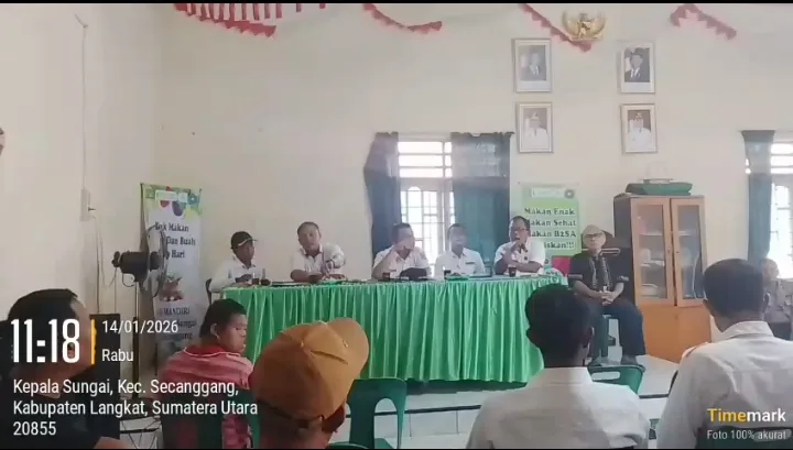 Masyarakat Dusun 1 kampung Nangka" Tidak Puas Hasil Pertemuan Terkait Kandang Ayam Di Aula Kantor Desa