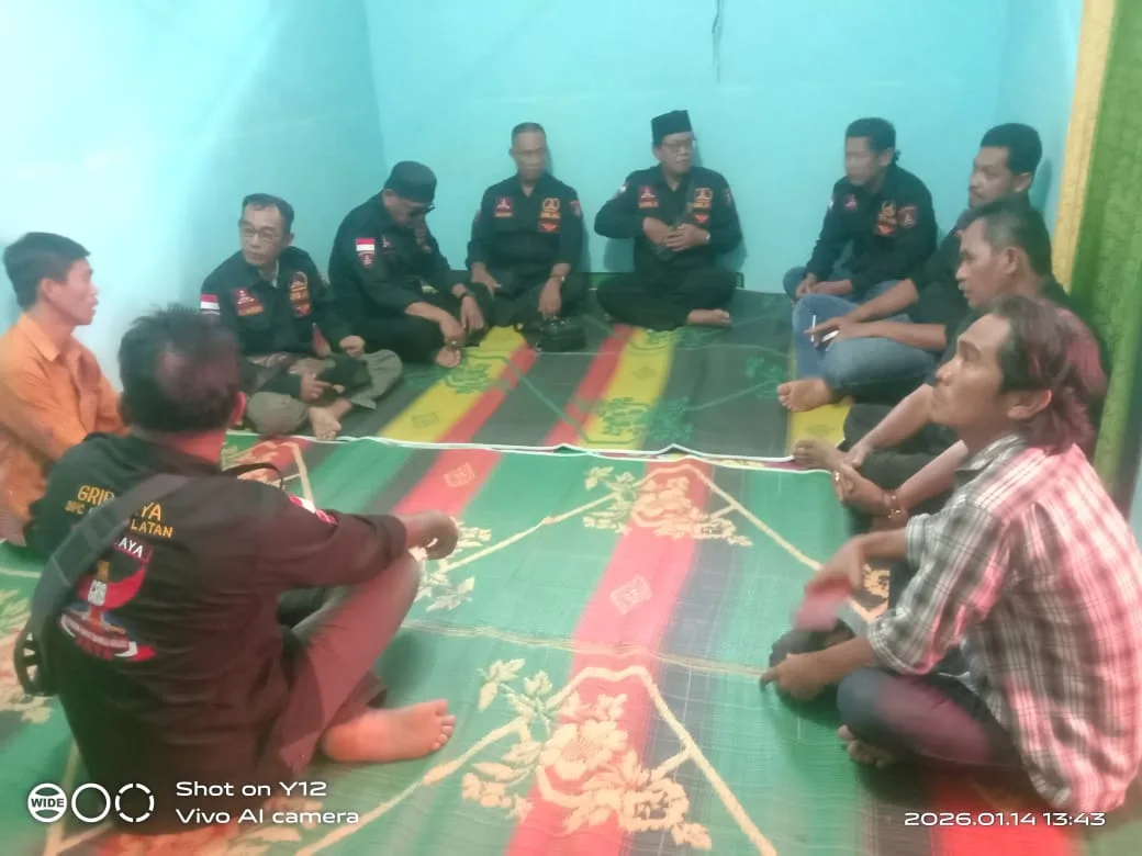 GRIB JAYA DPC OKUS Sampaikan Belasungkawa Kepada Korban Penusukan Didesa Talang Baru