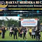 Gelorakan Hidup Sehat, Polres Tulang Bawang Tunjukkan Soliditas Lewat Senam Aerobik Bersama