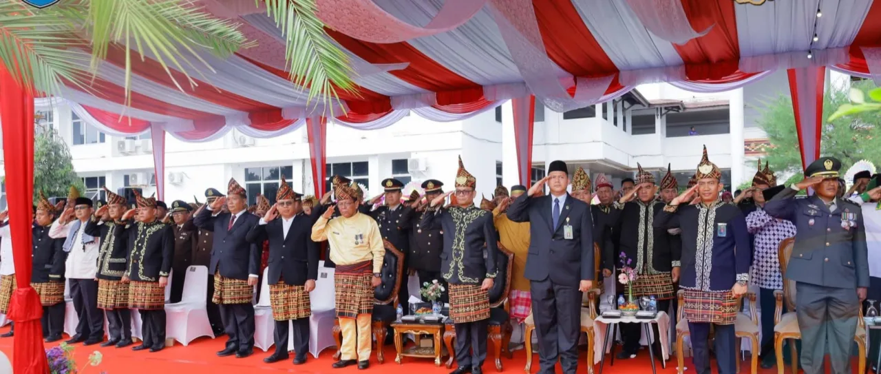 Pemerintah Kabupaten Ogan Komering Ulu Selatan Menggelar Upacara Peringatan Hari Jadi ke-22 Kabupaten Oku Selatan Tahun 2026