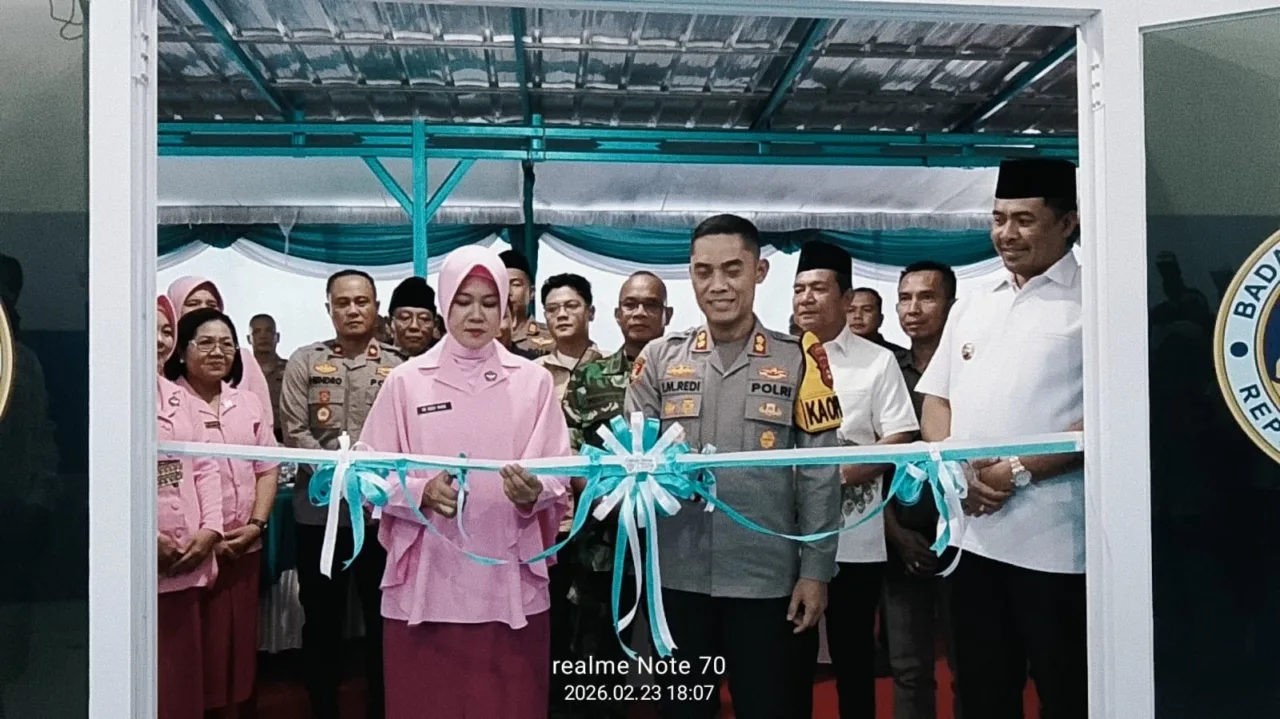 Polres Oku Selatan Resmikan Satuan Pelayanan Pemenuhan Gizi (SPPG) Kemala Bayangkari Di Polsek Simpang Martapura