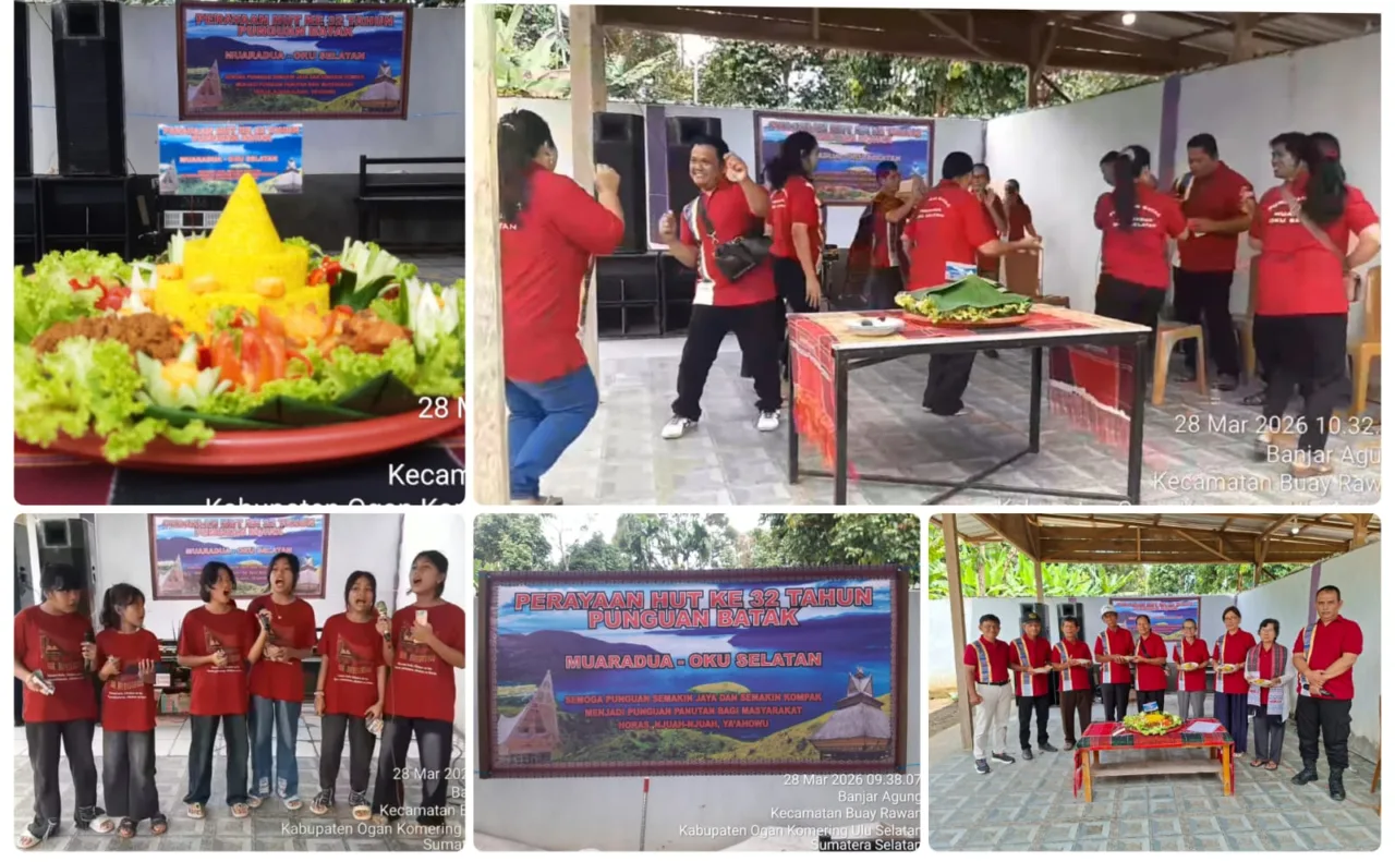Tiga Dekade Bertahan Di Perantauan, Punguan Batak Muaradua Teguhkan Persatuan Di HUT ke-32