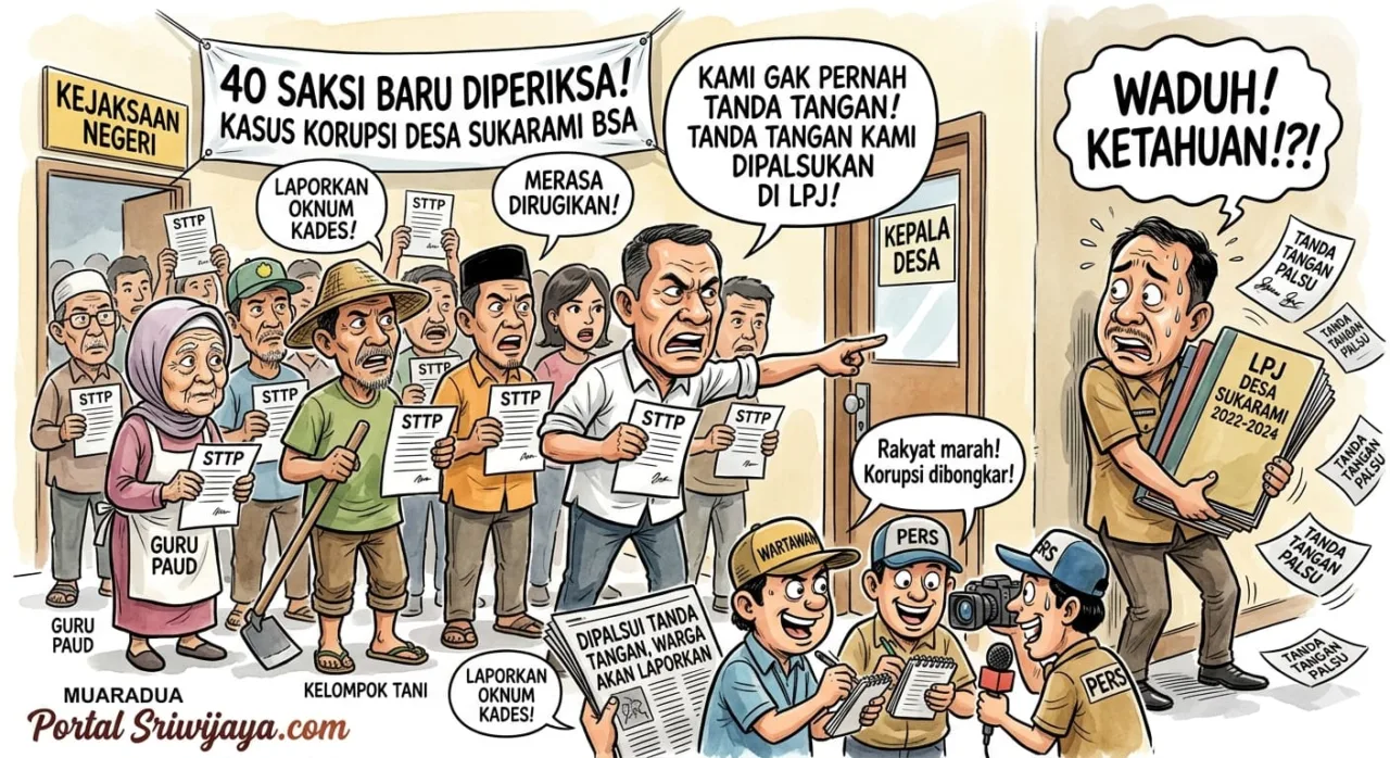 40 Orang Saksi Baru, Sudah Dipriksa Terkait Dugaan Kasus Korupsi Sukarami Buay Sandang Aji