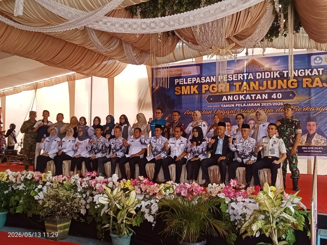 Pelepasan Peserta Didik Tingkat XII SMK PGRI Tanjung Raja Angkatan 39 Tahun Ajaran 2025/2026