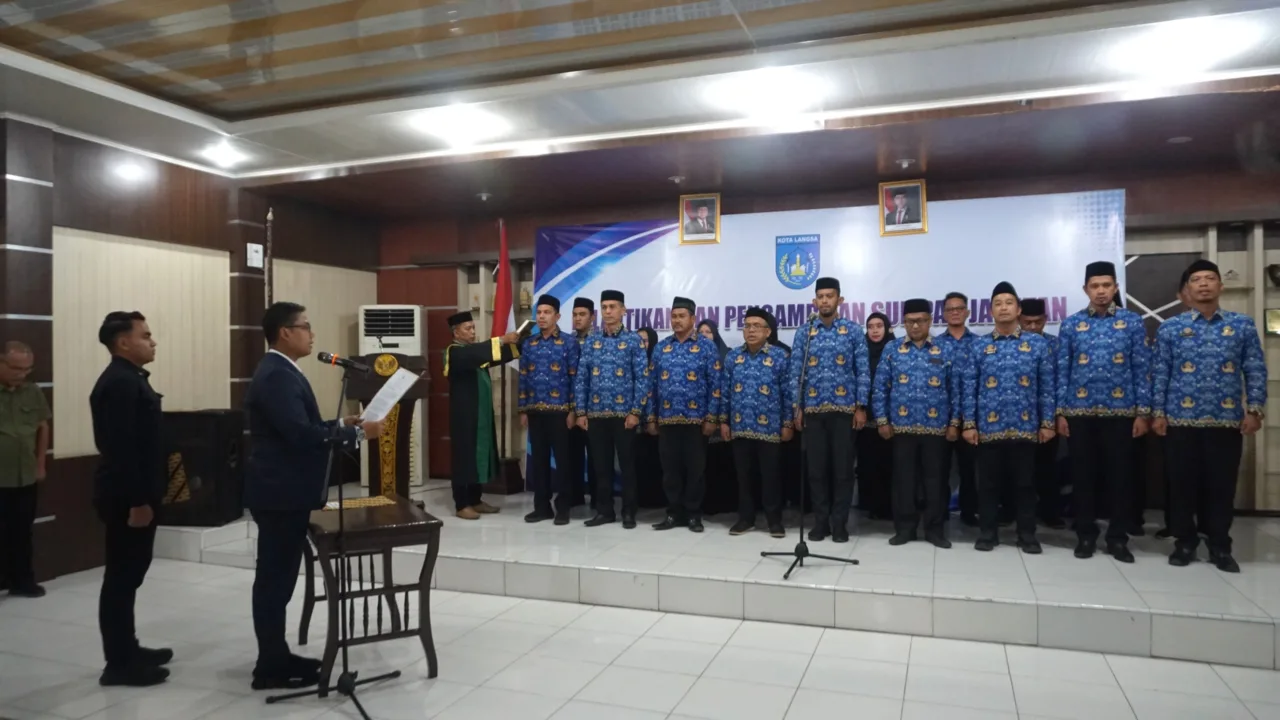 Walikota Langsa Lantik Pejabat Administrator, Tekankan Integritas dan Percepatan Kinerja Birokrasi