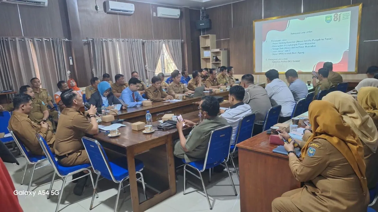 Rapat Persiapan Pawai Pembangunan HUT RI 81 Kemerdekaan RI Kabupaten Oku Selatan Tahun 2026