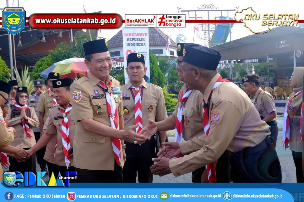 HUT Pramuka Ke 65 Wakil Bupati Misnadi Dorong Pramuka Jadi Penggerak Generasi Muda Berkarakter