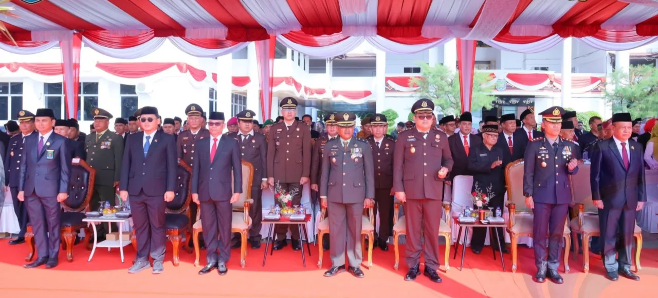 Pemerintah Kabupaten Oku Selatan Gelar Upacara Peringatan Detik Detik Proklamasi Kemerdekaan Ke 81 RI