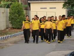 Jaga Kebugaran dan Kekompakan, Polres Tulang Bawang Gelar Olahraga Bersama Personel