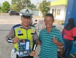 Sosialisasi Siger Presisi Menggema di Jalan Lintas Timur, Sat Lantas Polres Tulang Bawang Ajak Masyarakat Wujudkan Lalu Lintas yang Aman dan Tertib