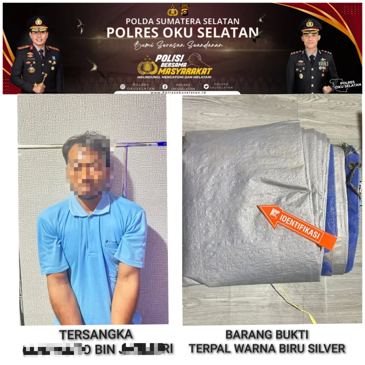 Bobol Gudang Masjid Al-Ikhlas Di Runjung Agung, Mo Dibekuk Satgas Ops Sikat I Musi Polres Oku Selatan