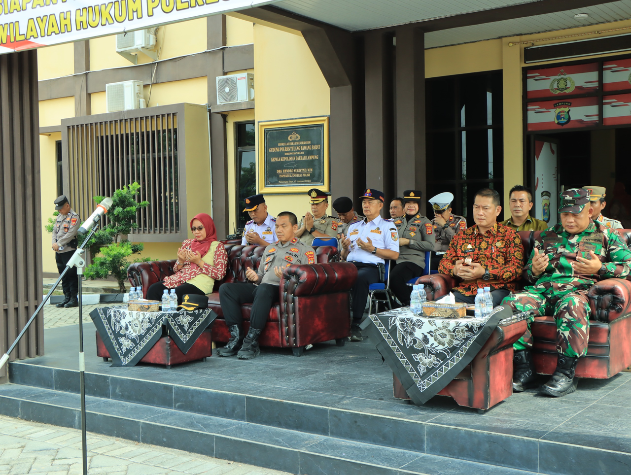 Polres Tulang Bawang Barat Gelar Sistem Pengamanan Kota (Sispamkota) menjelang Pemilihan Kepala Tiyuh (Pilkatiyuh) Serentak 2026